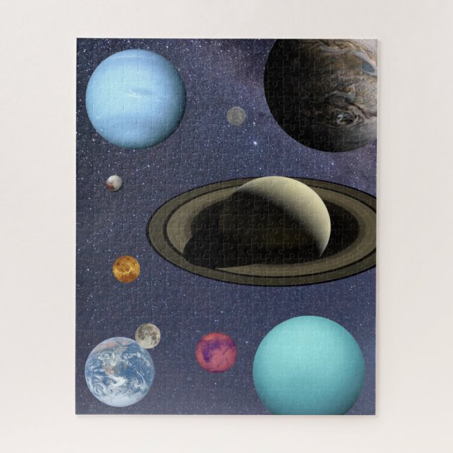 Solar system planets Puzzle (Vertical)