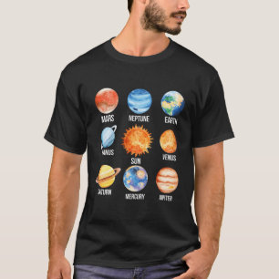 Solar System Planets Science Eh Mercury Venus Eh M T-Shirt