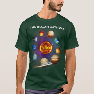 Solar System Planets Science Space Astronomy STEM T-Shirt