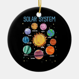 Solar System Planets Science Space Boys Girls STEM Ceramic Tree Decoration