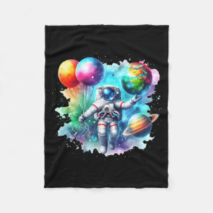 Solar System Planets Science Space Boys Girls STEM Fleece Blanket