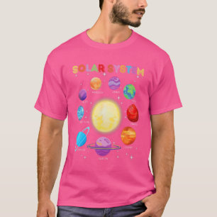 Solar System Planets Science Space Boys Girls STEM T-Shirt