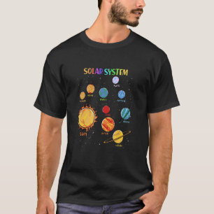 Solar System Planets Science Space Planets Boys Gi T-Shirt