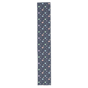 Solar System Planets Seamless Pattern Long Table Runner
