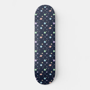 Solar System Planets Seamless Pattern Skateboard
