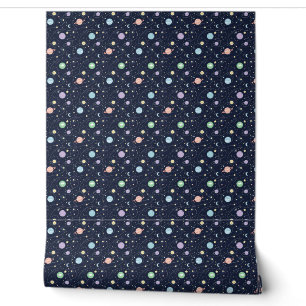 Solar System Planets Seamless Pattern Wallpaper