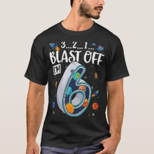 Solar System Planets Six 6 Years Old 6th Birthday T-Shirt