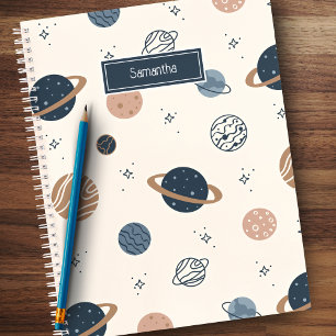 Solar System Planets Sketch Pattern Notebook