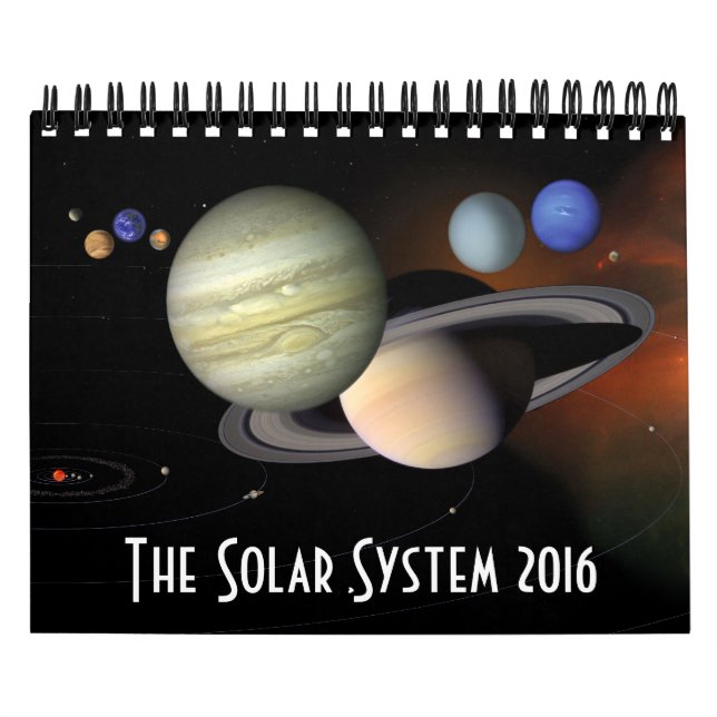 Solar System Planets Space Astronomy 2016 Calendar (Cover)