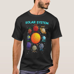 Solar System Planets Sun And Astrology Space Scien T-Shirt