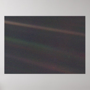 Solar System Portrait - Earth as 'Pale Blue Dot' Poster