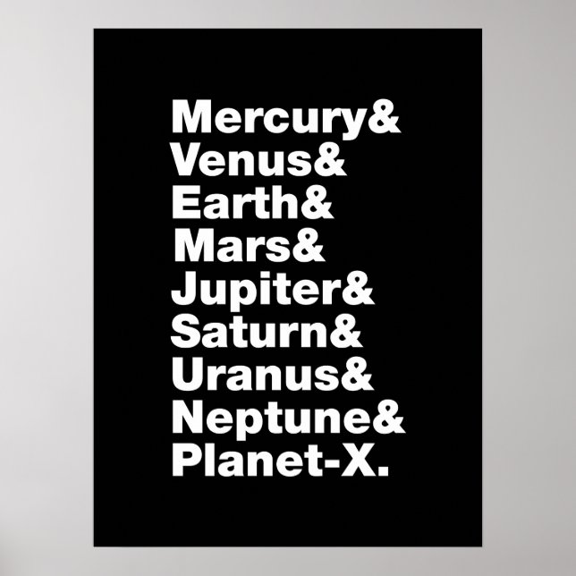 Solar System Poster (Front)