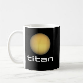 Solar System Saturn Moon Titan Space Astronomy Coffee Mug