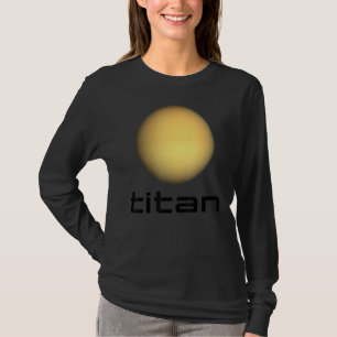 Solar System Saturn Moon Titan Space Astronomy T-Shirt
