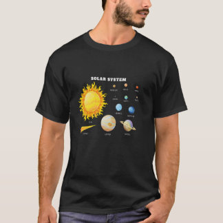 Solar system shirt for girls, solar system shirt f
