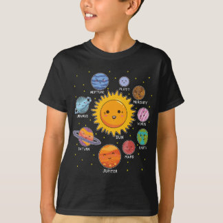 Solar System Space Planets for STEM Boys Girls To T-Shirt