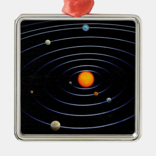 Solar System Square Ornament