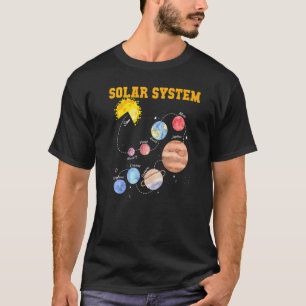 Solar System Sun Planet Science Astronomy Space Ma T-Shirt