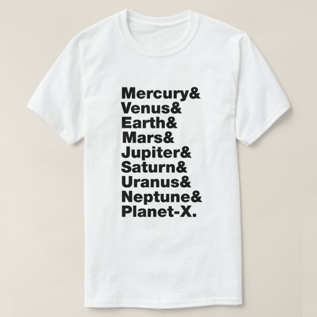Solar System T-Shirt (Design Front)