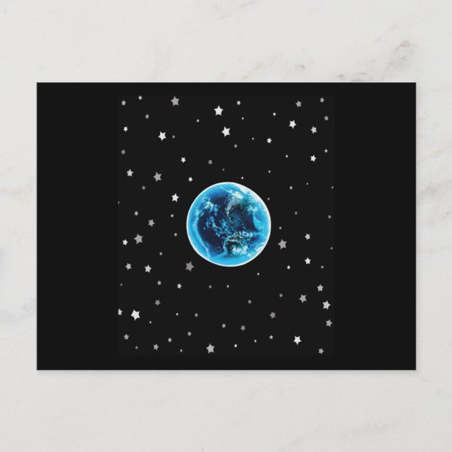 Solar System Universe Planet Earth Postcard (Front)
