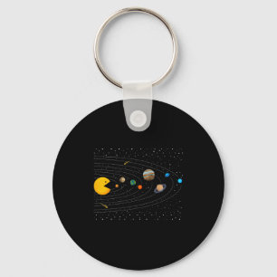 Solar System Video Game Funny Graphic Tees Planet Key Ring