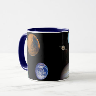 Solar System Voyager Images Montage Space Photos Mug