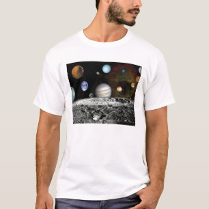 Solar System Voyager Images Montage Space Photos T-Shirt