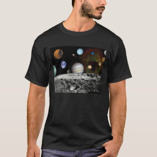 Solar System Voyager Images Montage Space Photos T-Shirt