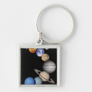 Solar Sytem Montage Key Ring