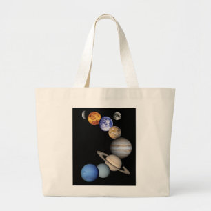 Solar Sytem Montage Large Tote Bag