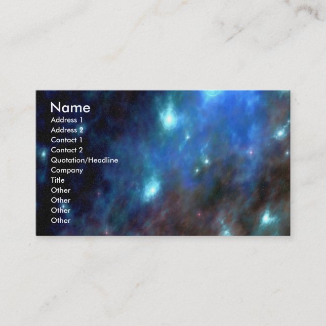 Solar View 1 Business Card (Front)