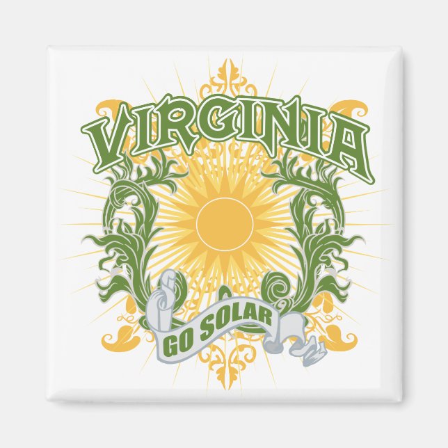 Solar Virginia Magnet (Front)