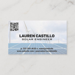 Solar Wind Tech   Power Enegry Business Card