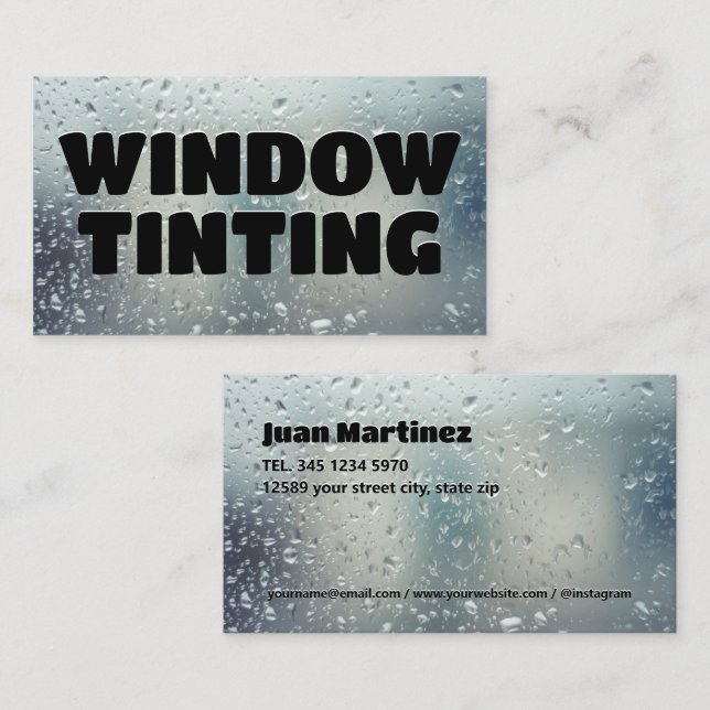 🔆 Solar Window Tint Business Card (Front/Back)