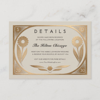 SOLARA I : Wedding Details Card