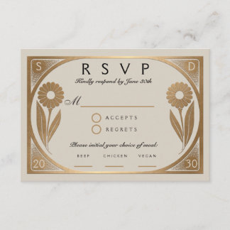 SOLARA I : Wedding RSVP Card