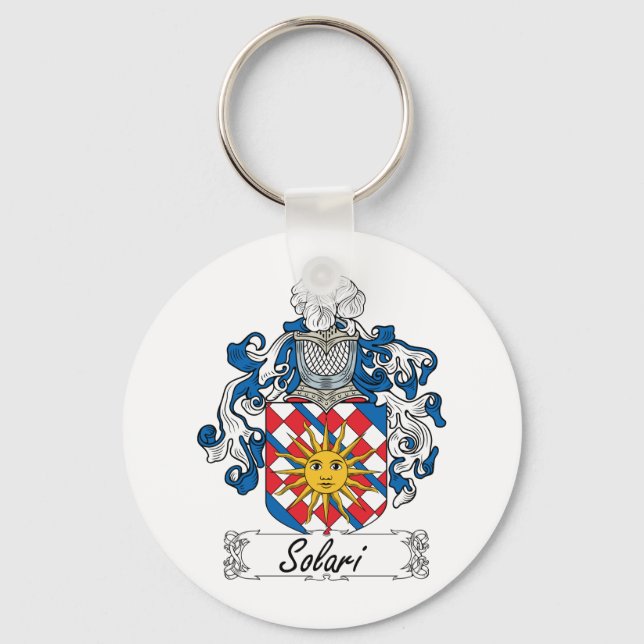 Solari Family Crest Key Ring (Front)