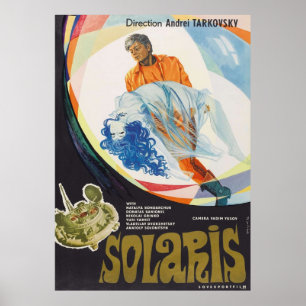 Solaris  vintage 70s sci fi film Tarkovsky Poster