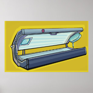 Solarium Sunbed Tanning Poster