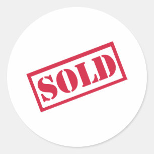 Sold Classic Round Sticker