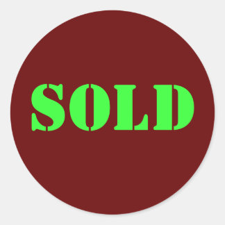 SOLD CLASSIC ROUND STICKER