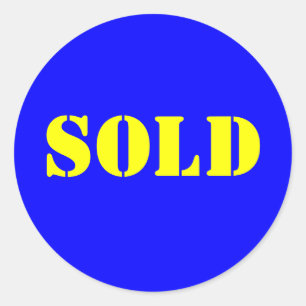 SOLD CLASSIC ROUND STICKER