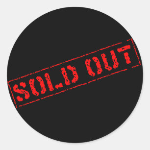 Sold Out Classic Round Sticker