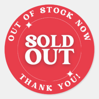 Sold Out (Out of Stocks) Sticker
