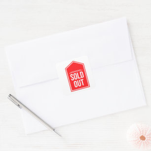 Sold Out Square Sticker