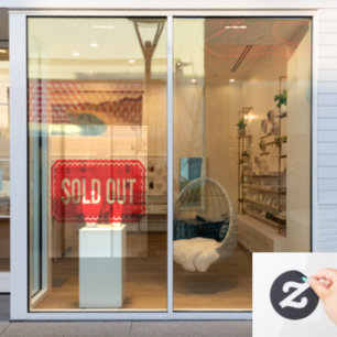 Sold Out  Window Cling