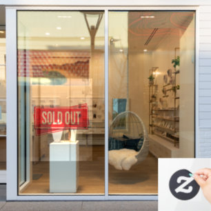 Sold Out  Window Cling