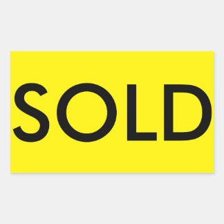 SOLD Real Estate Sticker for Sign