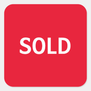 Sold Square Sticker