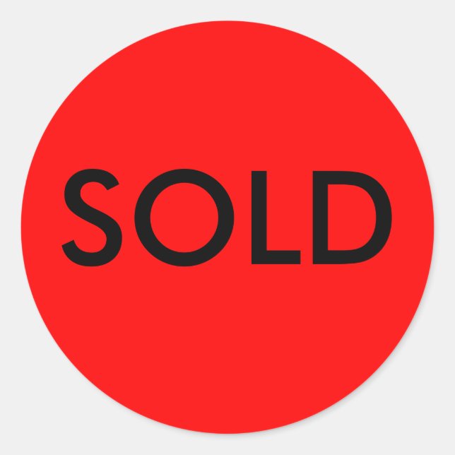 SOLD Sticker (Front)
